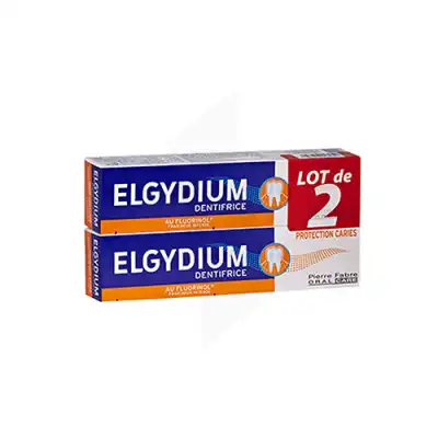 Elgydium Dentifrice Protection Caries Tube Lot 2 X 75ml à Paris