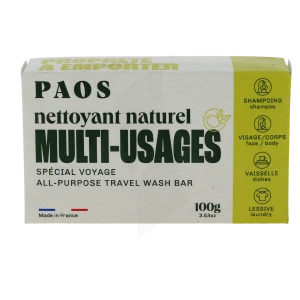 Paos Pain Nettoyant Multi-usages Naturel Citron Verveine B/100g