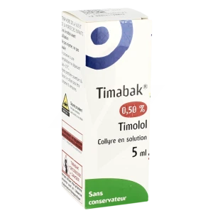 Timabak 0,50 %, Collyre En Solution