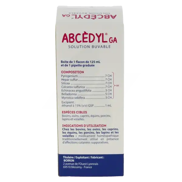 Boiron Abcedyl Ga Solution Buvable 125ml