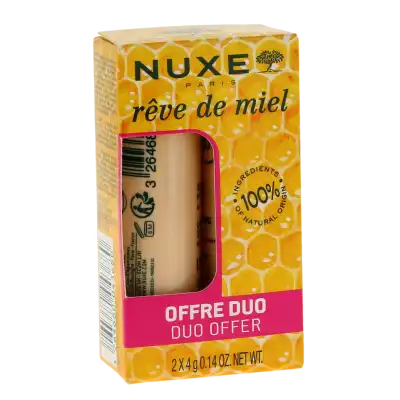 Nuxe Reve De Miel Stick Lèvres Hydratant 2 X 4 G Duo à QUETIGNY
