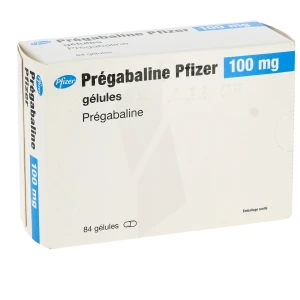 Pregabaline Pfizer 100 Mg, Gélule
