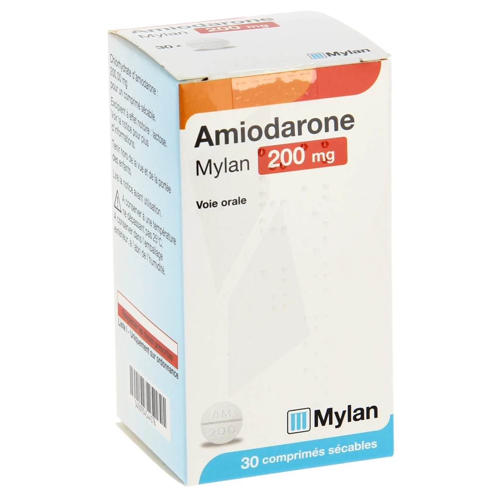Amiodarone Viatris 200 Mg, Comprimé Sécable
