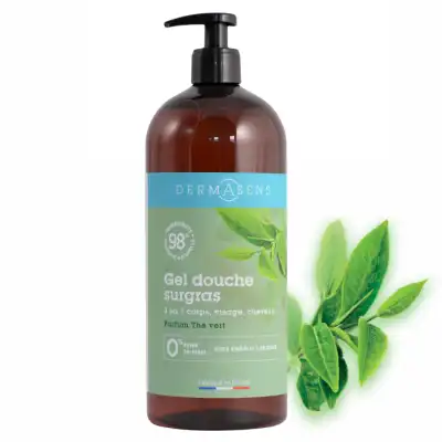 Dermasens Gel Douche Surgras Thé Vert  Flacon Pompe 1l à VILLEFONTAINE
