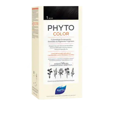 Phytocolor Kit Coloration Permanente 1 Noir à Bordeaux