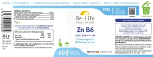 Be-life Zn B6 Gélules B/60