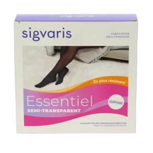 Sigvaris Essentiel Semi-transparent Chaussettes  Femme Classe 3 Dune X Large Normal