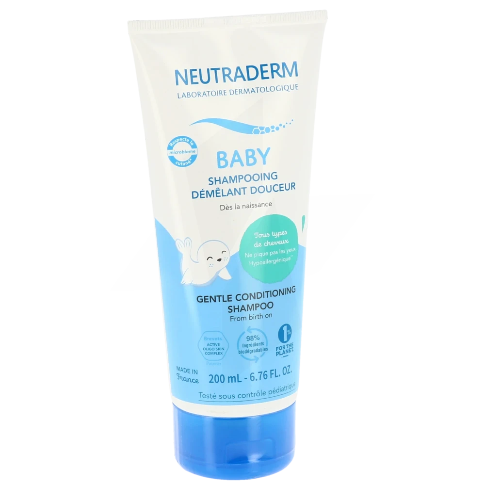 Neutraderm Baby Shampooing Démêlant Bébé Enfant T/200ml