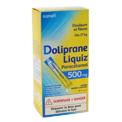 Dolipraneliquiz 500 Mg, Suspension Buvable En Sachet édulcorée Au Sorbitol, Au Sucralose Et à La Néohespéridine Dc à SAINT-PRIEST