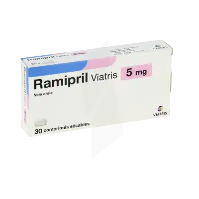 Ramipril Viatris 5 Mg, Comprimé Sécable à Nice