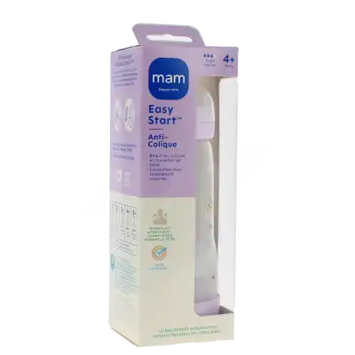 Mam Easy Start Nature Biberon Tétine Débit 3 Lilas 320 Ml à CHAMPAGNOLE