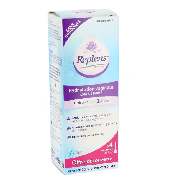 Replens Gel Vaginal Hydratant 4unidoses/5,9g
