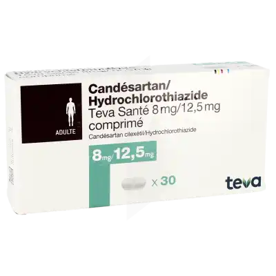 Candesartan/hydrochlorothiazide Teva Sante 8 Mg/12,5 Mg, Comprimé à CHAMPAGNOLE