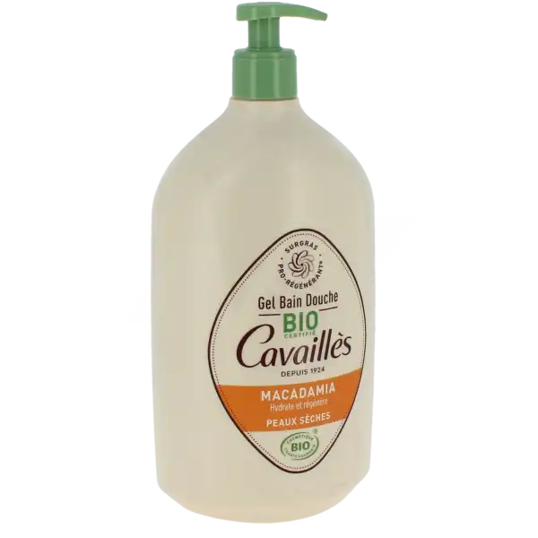 Roge Cavailles Gel Bain Douche Macadamia Bio Fl Pompe/1l