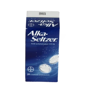 Alka Seltzer 324 Mg, Comprimé Effervescent B/20