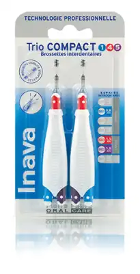 Inava Brossettes Trio Compact Large
145 Bleu 0,8mm/ Rouge 1,5mm/ Violet 1,8mm à RUMILLY
