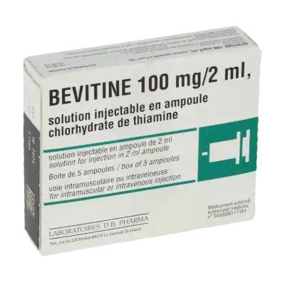 Bevitine 100 Mg/2 Ml, Solution Injectable En Ampoule à CHASSE SUR RHÔNE