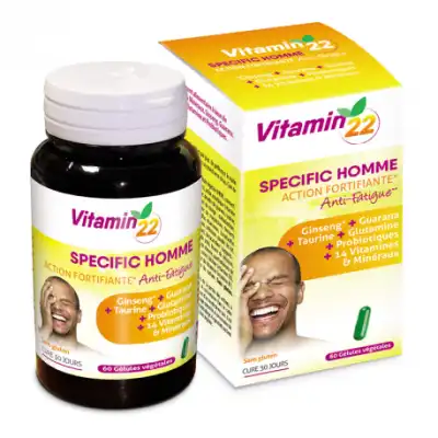 Vitamin'22 Specific Homme Gélules B/60 à CUISERY