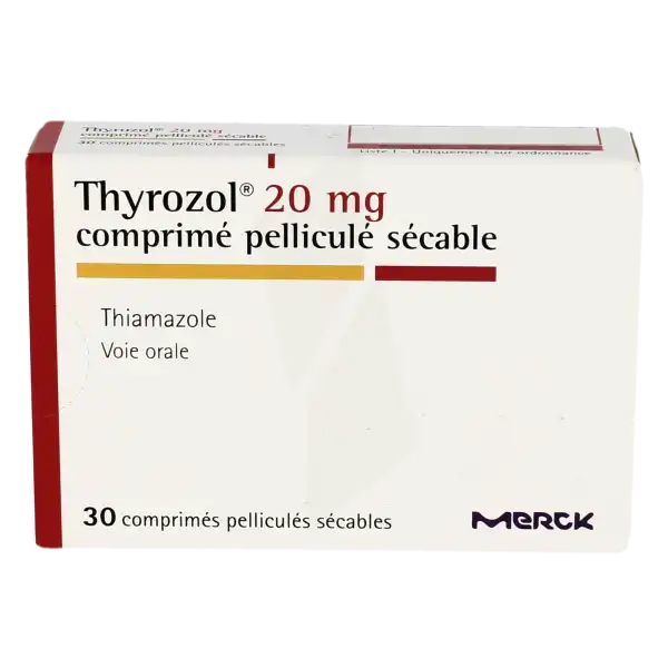 Thyrozol 20 Mg, Comprimé Pelliculé Sécable