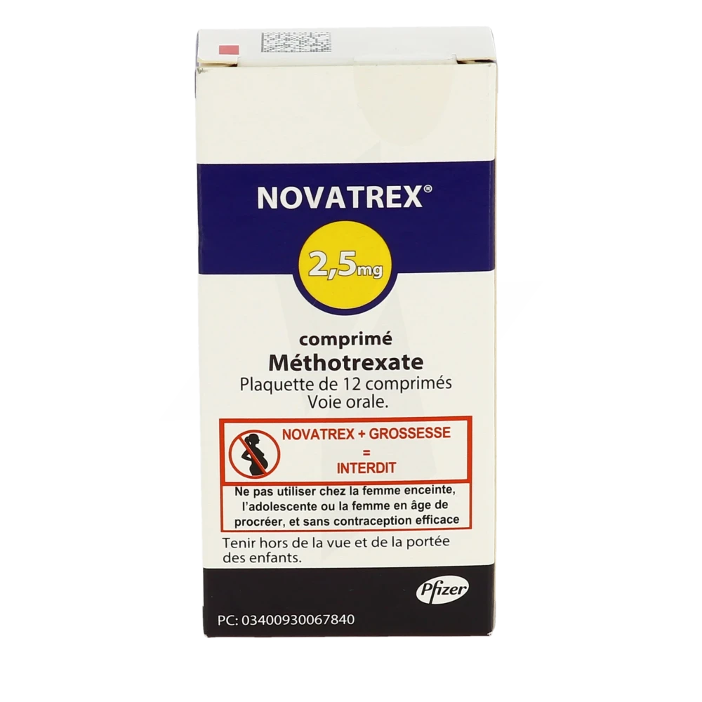 Pharmacie Carré Sénart - Médicament Novatrex 2,5 Mg, Comprimé ...