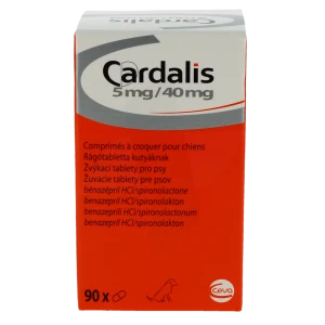 Cardalis 5 Mg/ 40 Mg Comprimes A Croquer Pour Chiens, Comprimé