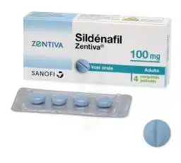 SILDENAFIL ZENTIVA 100 mg, comprimé pelliculé