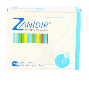 Zanidip 10 Mg, Comprimé Pelliculé Sécable