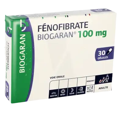 Fenofibrate Biogaran 100 Mg, Gélule à LE LAVANDOU