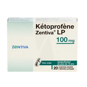 Ketoprofene Zentiva Lp 100 Mg, Comprimé Sécable à Libération Prolongée