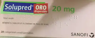 Solupred 20 Mg, Comprimé Orodispersible à Osny