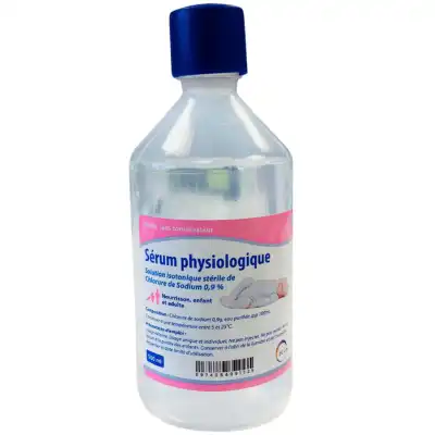 Care+ Sérum Physiologique Flacon/500ml à ST-ETIENNE-DE-TULMONT