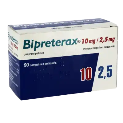 Bipreterax 10 Mg/2,5 Mg, Comprimé Pelliculé à La Ricamarie