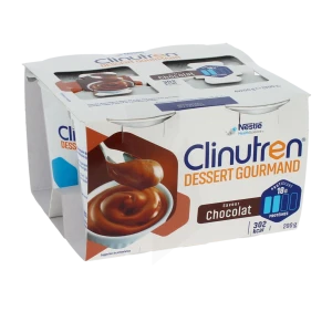 Clinutren Dessert Gourmand Nutriment Chocolat 4 Cups/200g