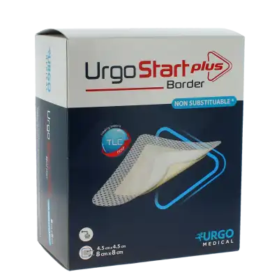 Urgostart Plus Border Pansement Hydrocellulaire Adhésif 8x8cm E/16 à SOUILLAC
