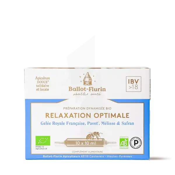 Ballot-flurin Préparation Dynamisée Relaxation Optimale 10 Ampoules/10ml