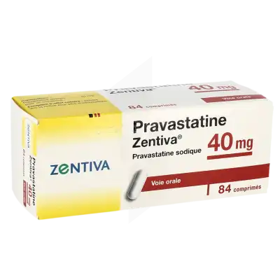 PRAVASTATINE ZENTIVA 40 mg, comprimé