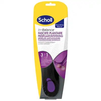 Scholl Expert Support Semelle Anti-Douleur Fasciite Plantaire Taille S