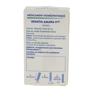 Boiron Ignatia Amara 9ch Granules 3 Tubes De 4 G