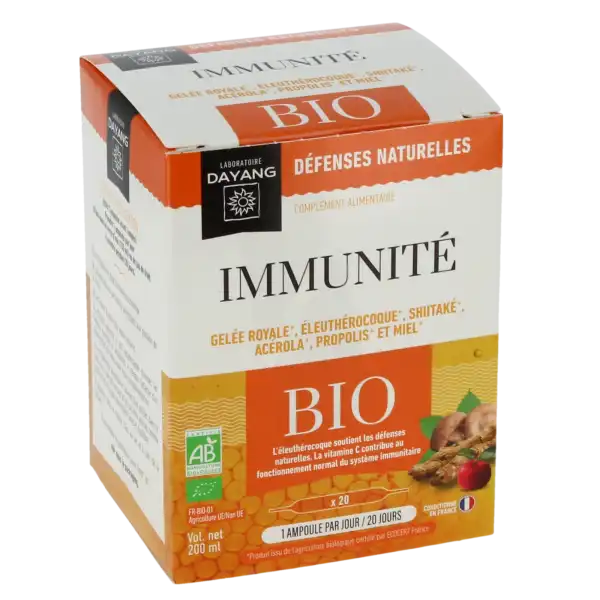 Dayang Immunité Complexes Bio Solution Buvable 20 Ampoules/10ml