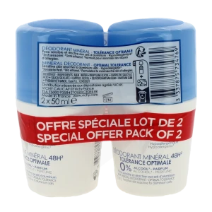 Vichy DÉodorant MinÉral TolÉrance Optimale 2roll-on/50ml