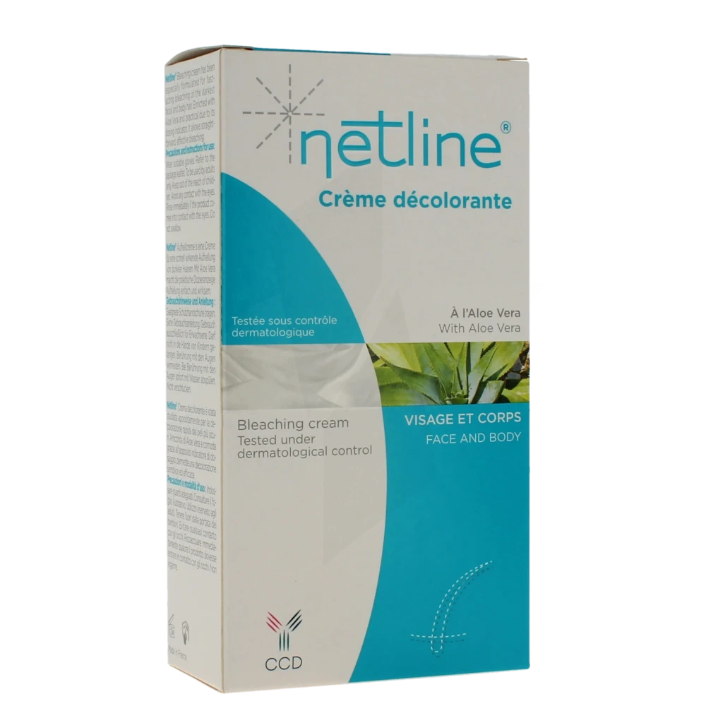 Netline Crème Décolorante Visage & Corps T/40+20ml