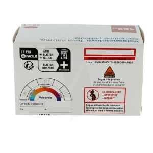 Valganciclovir Teva 450 Mg, Comprimé Pelliculé