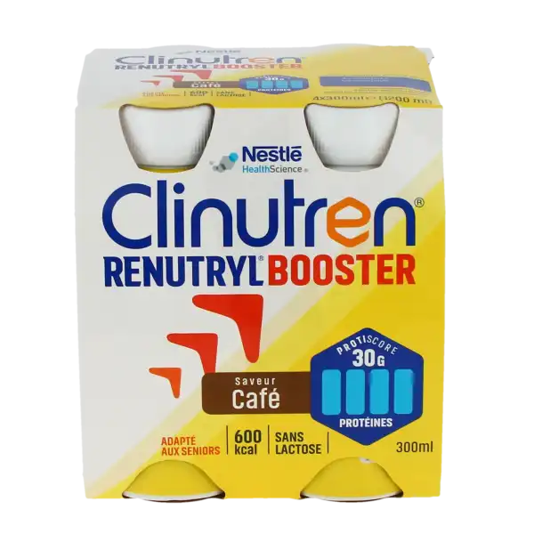 Clinutren Renutryl Booster Nutriment Café 4 Bouteilles/300ml