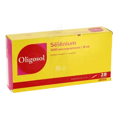 Oligosol Selenium 100 µg/2 Ml Solution Buvable 28 Ampoules/2ml à BIGANOS