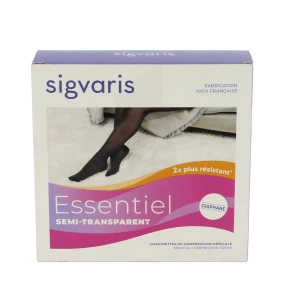 Sigvaris Essentiel Semi-transparent Chaussettes  Femme Classe 3 Dune Xx Large Normal