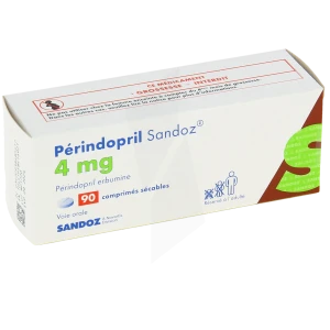 Perindopril Sandoz 4 Mg, Comprimé Sécable
