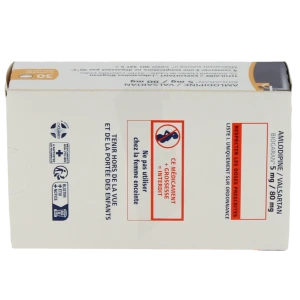 Amlodipine/valsartan Biogaran 5 Mg/80 Mg, Comprimé Pelliculé