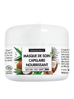 Laboratoire Altho Masque De Soin Nourrissant Bio 200ml