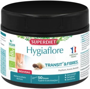 Hygiaflore Transit & Fibres Bio Poudre Pot/184g