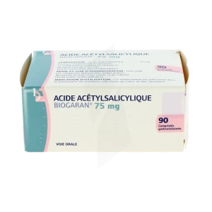 Acide Acetylsalicylique Biogaran 75 Mg, Comprimé Gastro-résistant